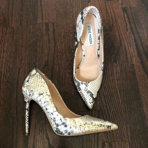 Steve Madden Snake Print Pumps